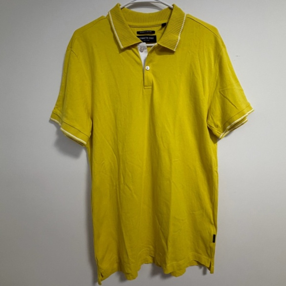 Kenneth Cole Vibrant Yellow Polo Shirt-fitted